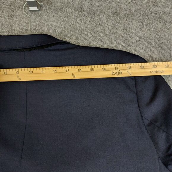 Lands End Men's 42R (39x31) 2 Piece Wool Blend Suit Navy Blue Traditional Fit - Picture 6 of 15